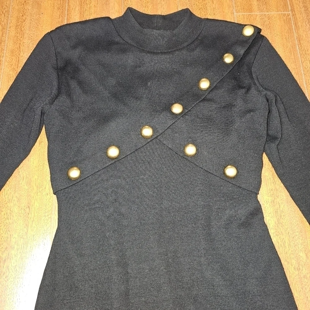 Vintage Authentic ANDREA JOVINE Dress 100% Wool Size M - Picture 9 of 17